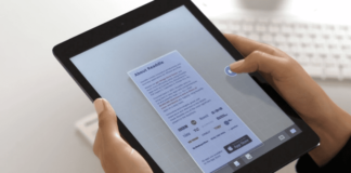 Come effettuare scansioni con il tablet