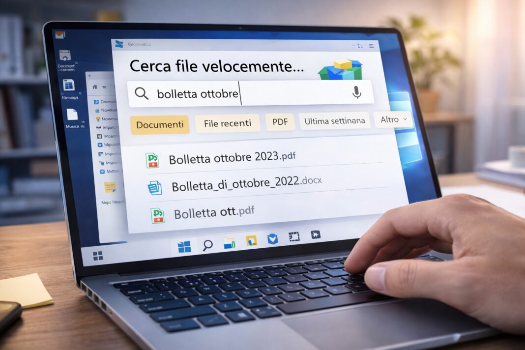 Cercare file velocemente Cercare file velocemente