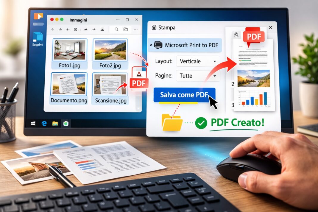 Convertire immagini in PDF