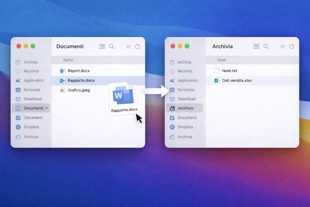 Differenza tra copia e sposta
