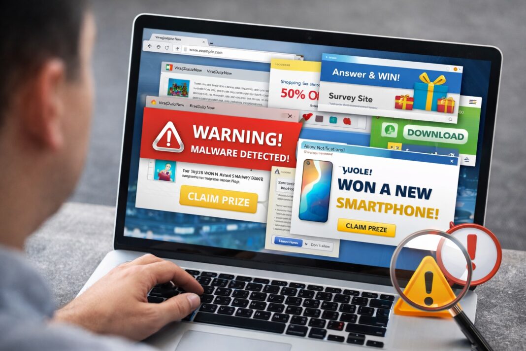 Pubblicità che si aprono da sole