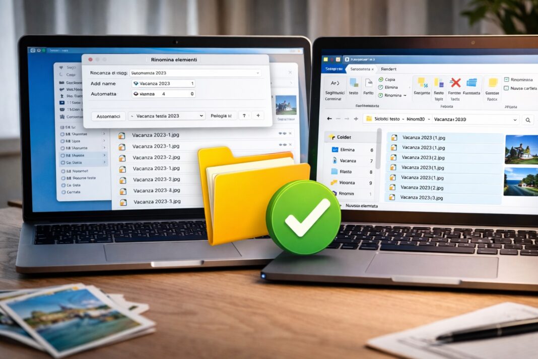 Rinominare tanti file insieme
