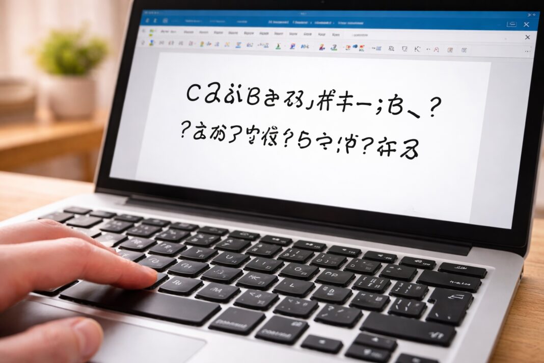 Tastiera scrive caratteri strani