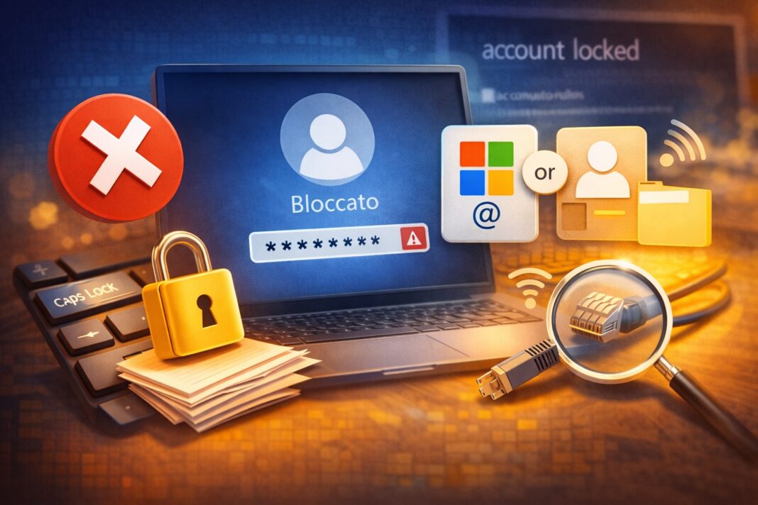 Account Windows bloccato Account Windows bloccato