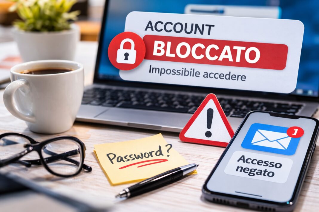Account online bloccato Account online bloccato