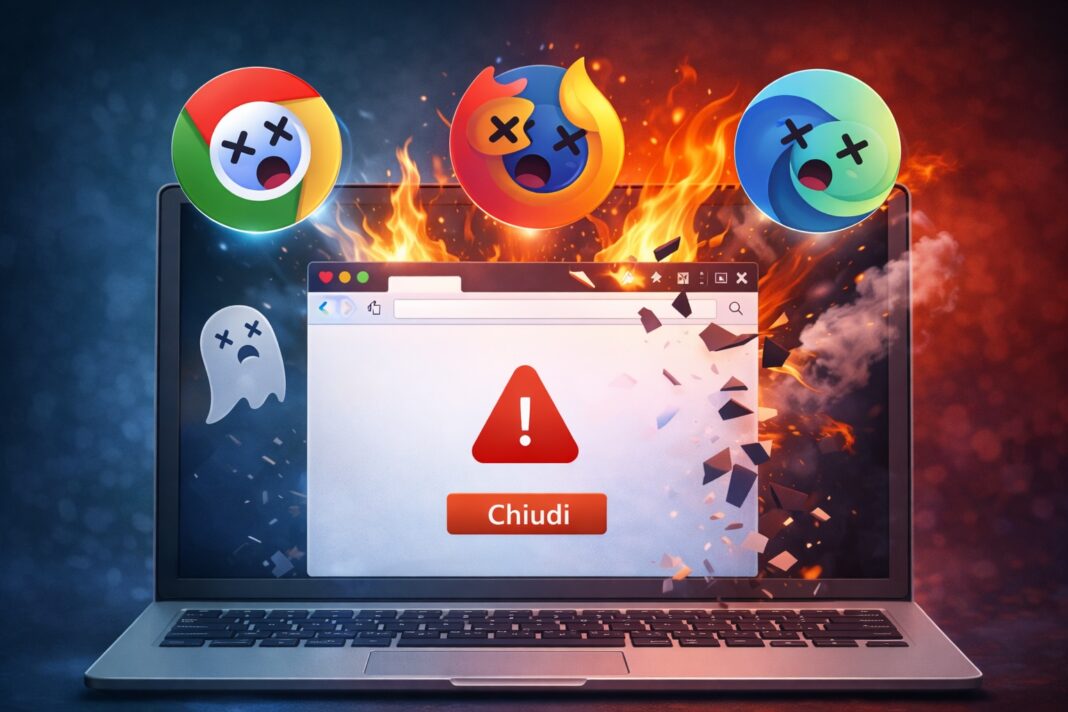 Browser che si chiude da solo Browser che si chiude da solo