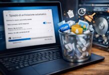 Gestire lo spazio di archiviazione automatico in Windows spazio di archiviazione automatico